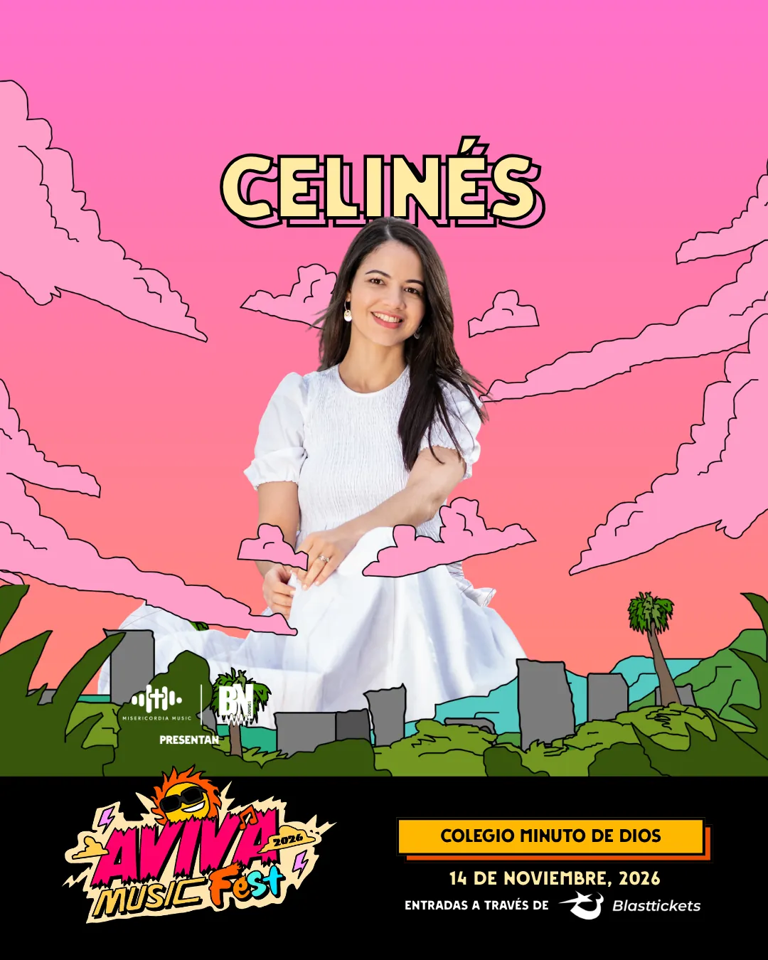 Celinés Díaz en el line-up de AVIVA Music Fest 2026