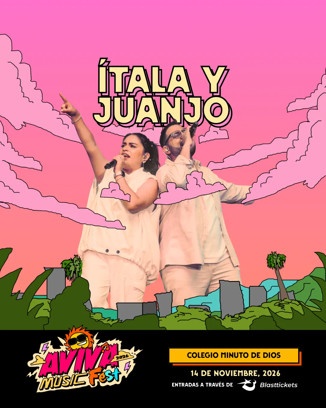 Ítala y Juanjo en el line-up de AVIVA Music Fest 2026